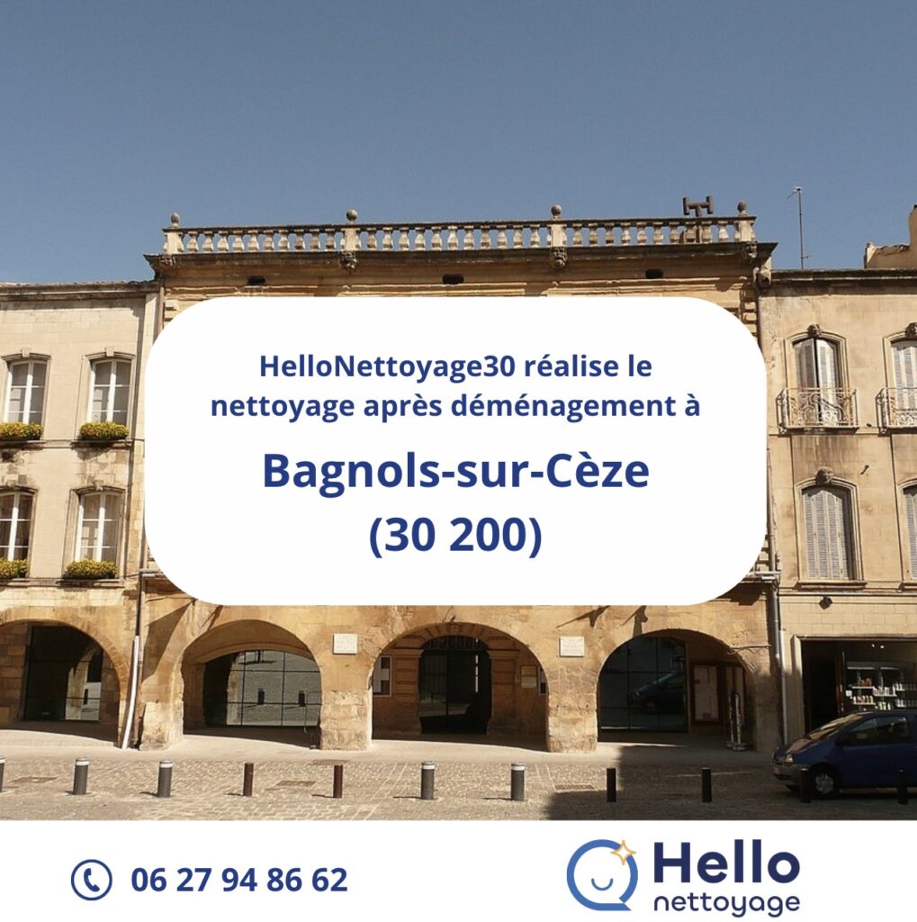 Entreprise de nettoyage avant/après déménagement à Bagnols-sur-Cèze - Hellonettoyage30