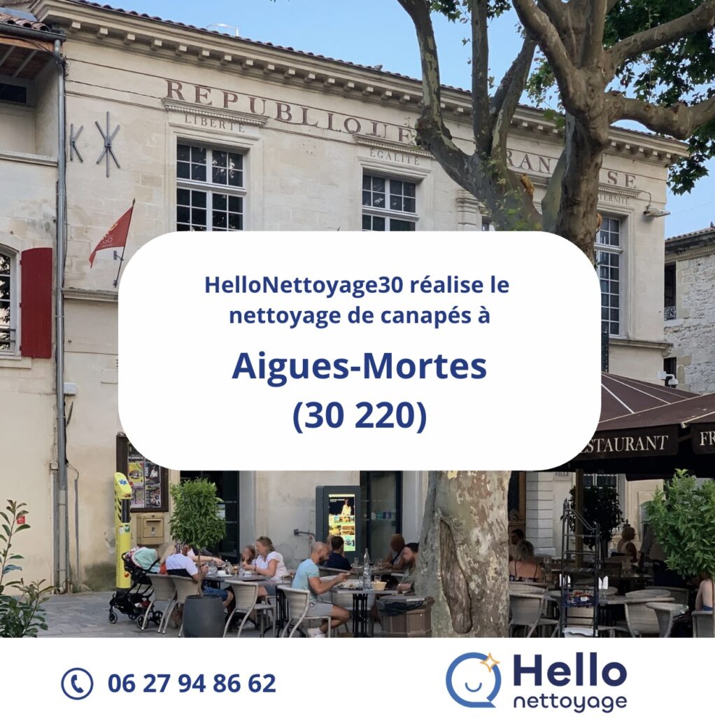 Nettoyage de canapés à Aigues Mortes